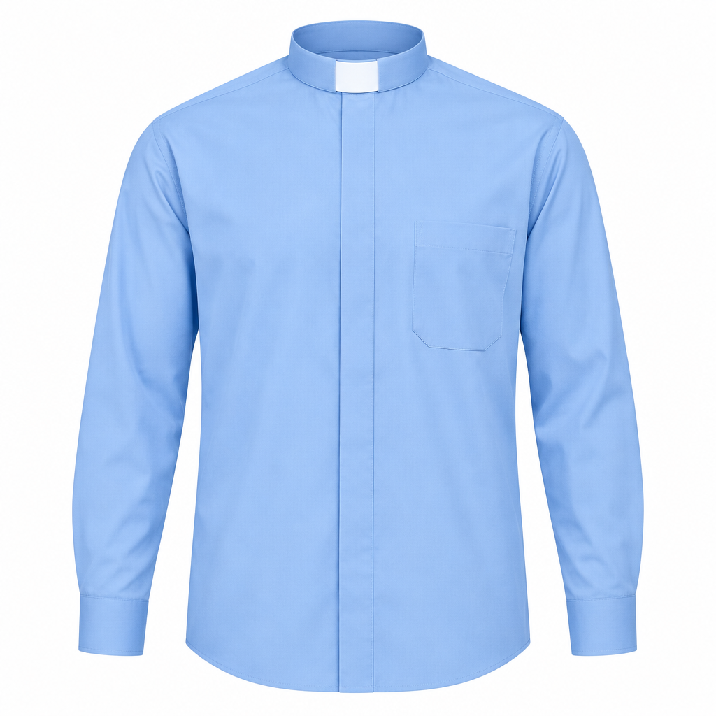 Sky Blue Clergy Shirt